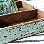 antique wooden desk organizer